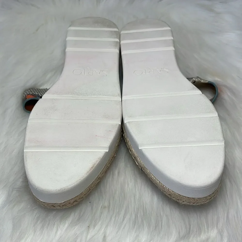 Franco Sarto Cappy Snake Print Platform Slides Sz‎ 9